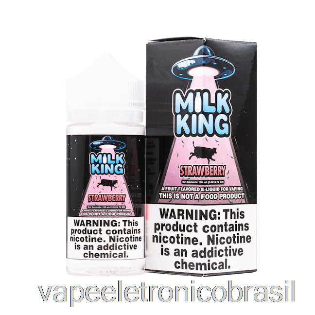Vape Vaporesso Morango - Leite Rei - 100ml 6mg